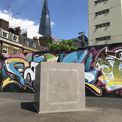 CoveBurgess Architects and tile specialists Pentagon have collaborated to design a porcelain tiled folly with Bonsai Oak tree rising from within as part of this yearâ€™s London Festival of Architecture.